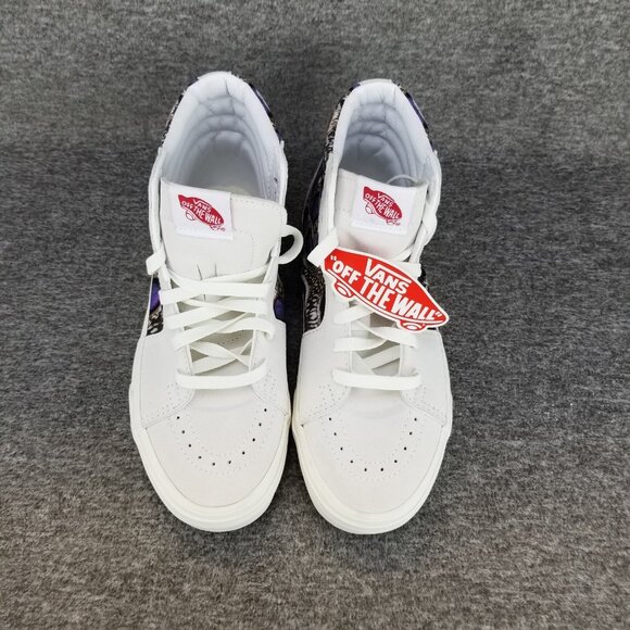 ✅ Womens 7.5 VANS Sneakers SK8-Hi National Geographic White/Animal Print Shoes - Picture 6 of 10